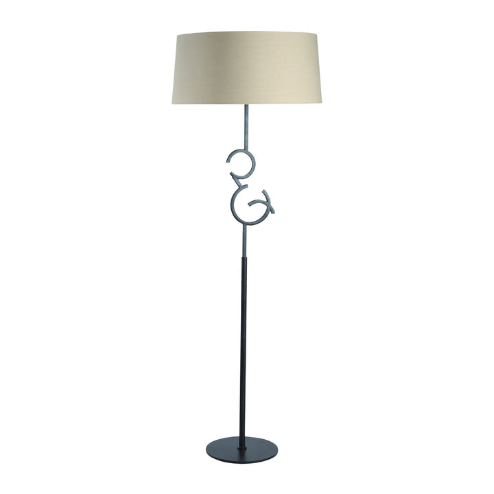 Mantra M5219 Argi Floor Lamp 4 Light Taupe Shade Brown Oxide