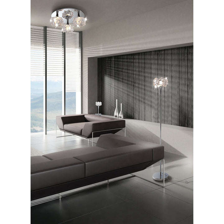 Mantra M3951 Artic Pendant 3 Light Line Small Polished Chrome