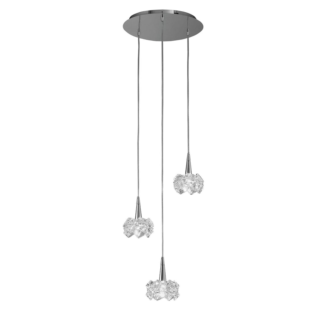 Mantra M3952 Artic Pendant 3 Light Round Polished Chrome