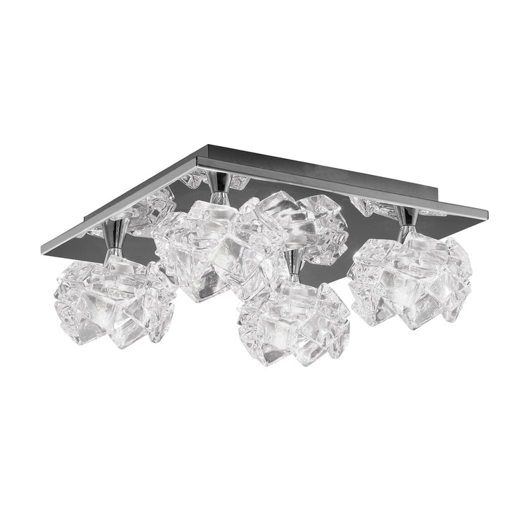 Mantra M3954 Artic Ceiling 4 Light Square Polished Chrome