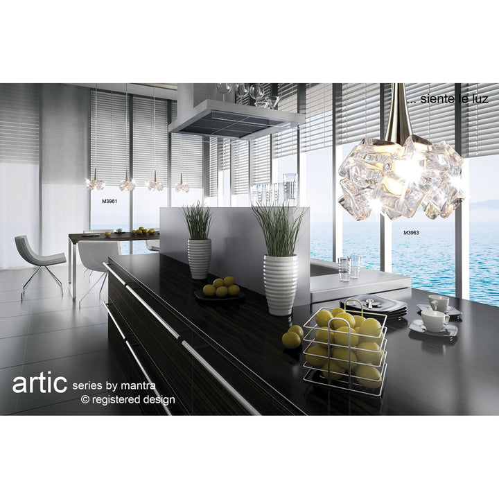 Mantra M3955 Artic Ceiling 3 Light Round Small Polished Chrome