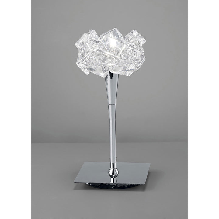 Mantra M3958 Artic Table Lamp 1 Light Polished Chrome