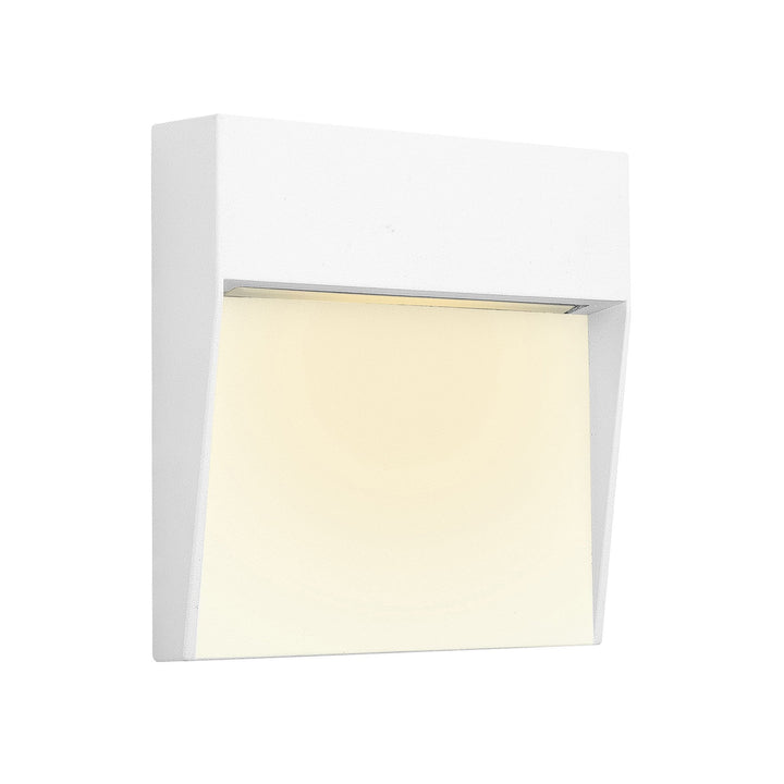 Mantra M7012 Baker Outdoor Wall Lamp Small Square 3W LED Sand White