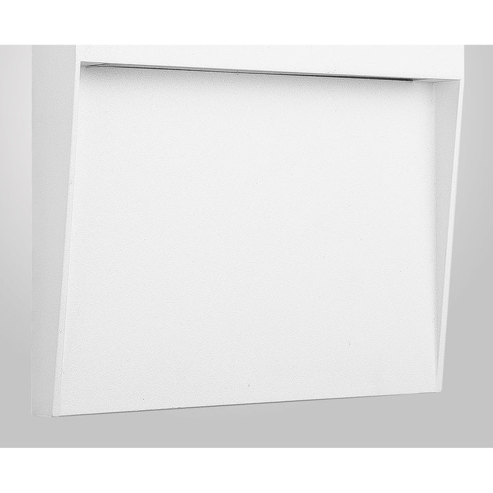 Mantra M7016 Baker Outdoor Wall Lamp Large Square 6W LED Sand White