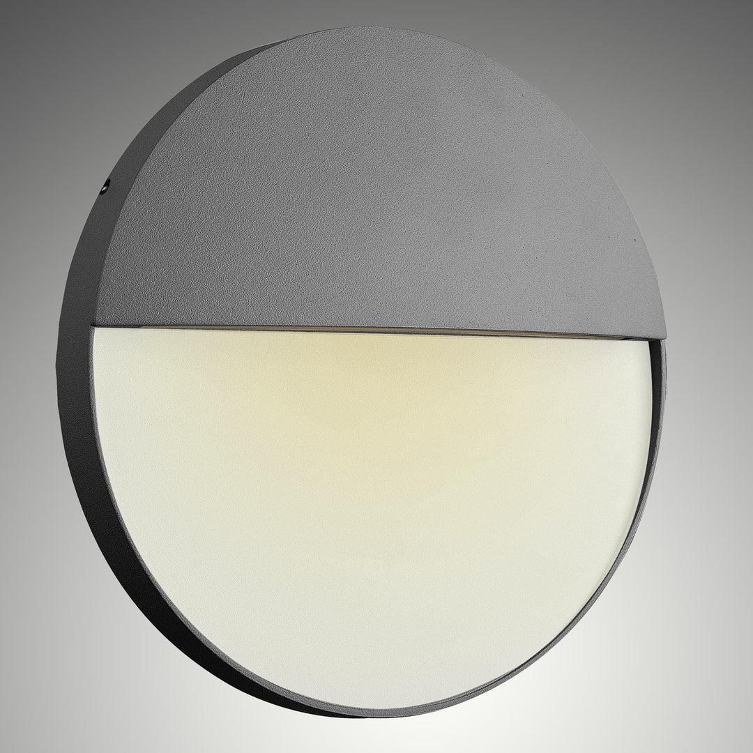 Mantra M7017 Baker Outdoor Wall Lamp Large Round 6W LED Anthracite