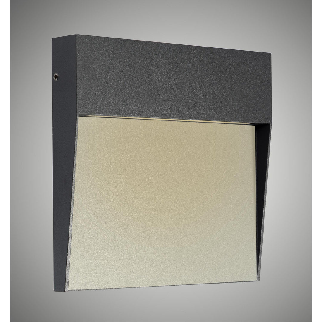 Mantra M7015 Baker Outdoor Wall Lamp Large Square 6W LED Anthracite