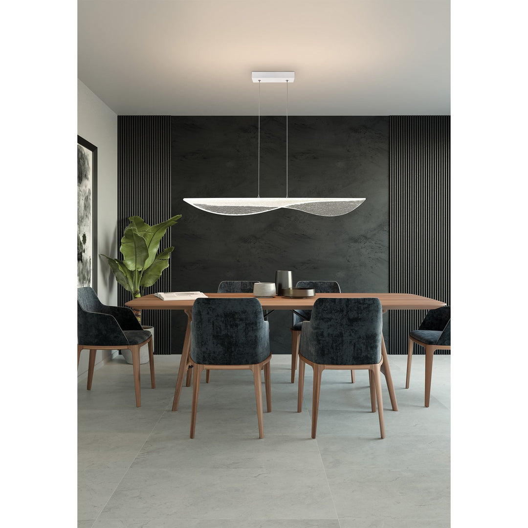 Mantra M8209 Bianca Pendant Dimmable 50W LED White Acrylic