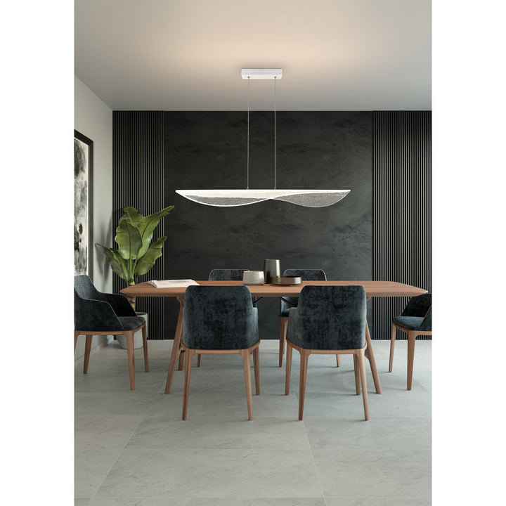 Mantra M7766 Bianca Pendant 40W LED White Acrylic