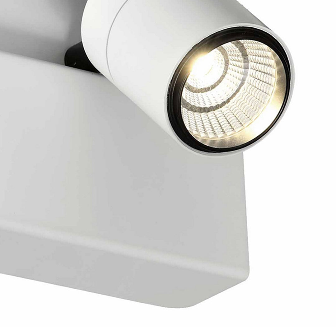 Mantra M5717 Bocaray Surface Mounted Spot / Wall Light 1 x 7W LED Matt White / Black