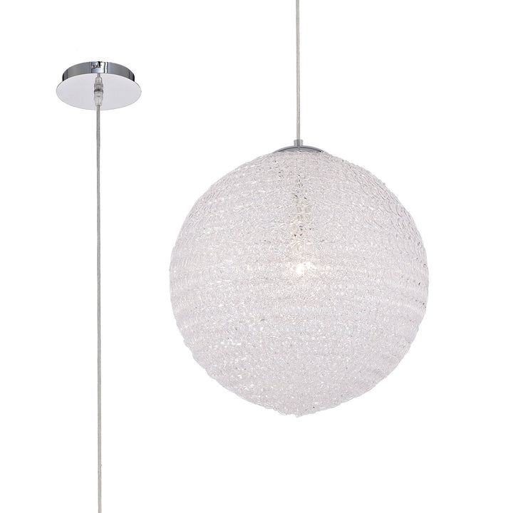 Mantra M5711 Bola Pendant 40cm Round 1 x E27 Chrome