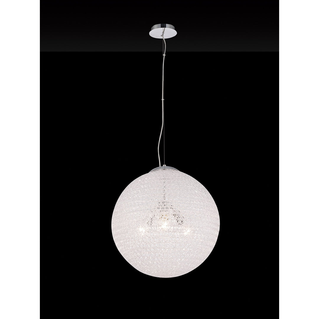 Mantra M5710 Bola Pendant 50cm Round 3 x E27 Chrome