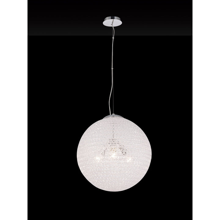 Mantra M5710 Bola Pendant 50cm Round 3 x E27 Chrome