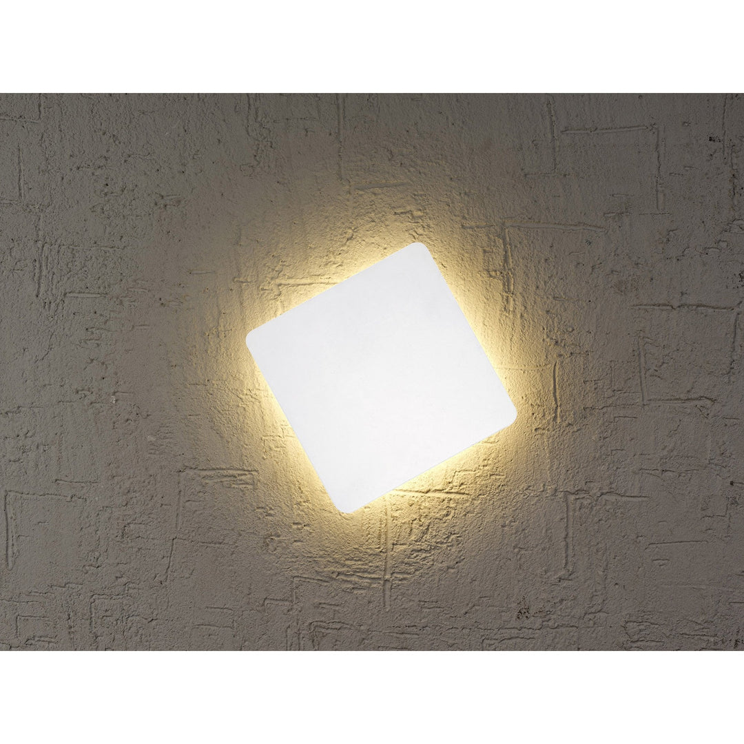 Mantra MC0103 Bora Bora Wall Light 13cm Square 6W LED Matt White