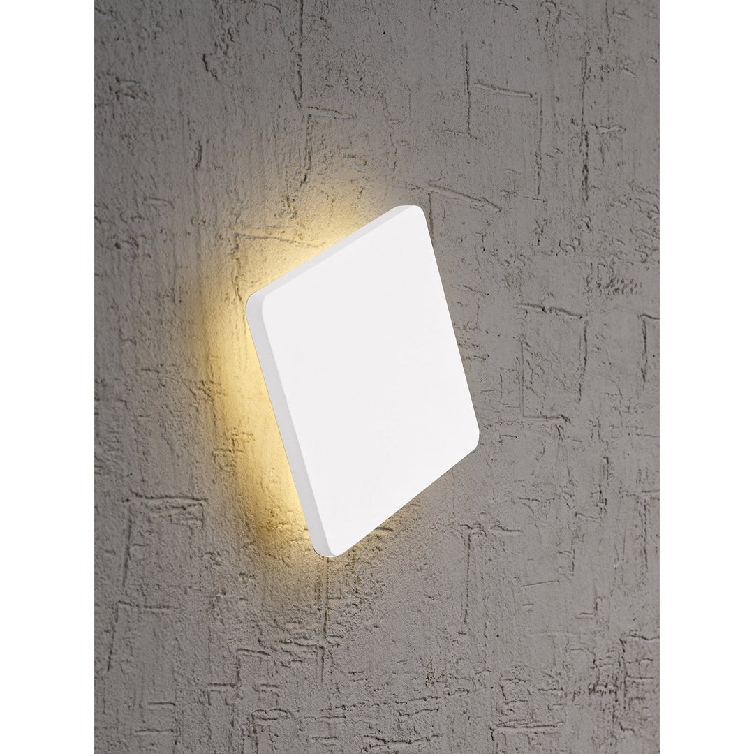 Mantra MC0103 Bora Bora Wall Light 13cm Square 6W LED Matt White