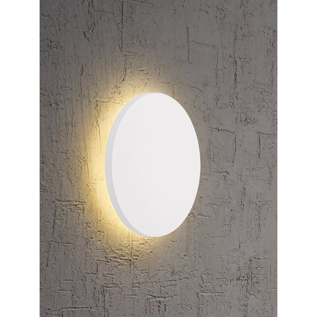 Mantra MC0102 | Bora Bora Wall Light | 18cm Round 12W LED Matt White