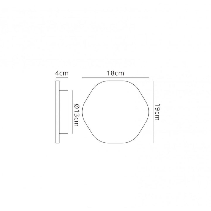 Mantra MC0106 Bora Bora Wall Light 19.2cm Hexagonal 12W LED Matt White