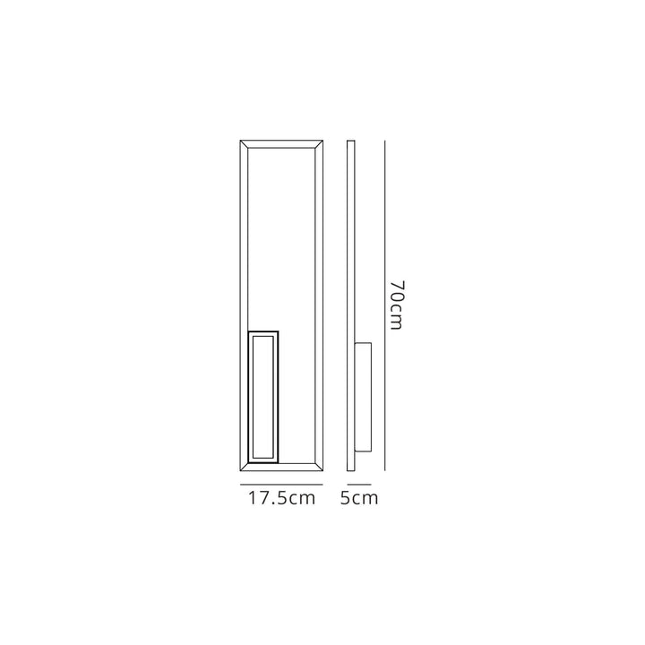 Mantra M7665 Boutique Rectangle Wall Lamp Dimmable 40W LED White