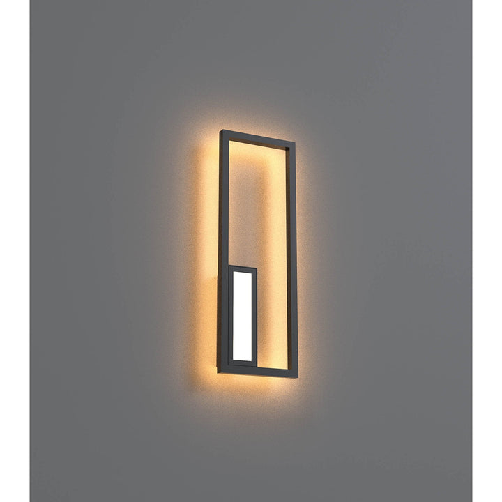 Mantra M7678 Boutique Rectangle Wall Lamp 21W LED Black