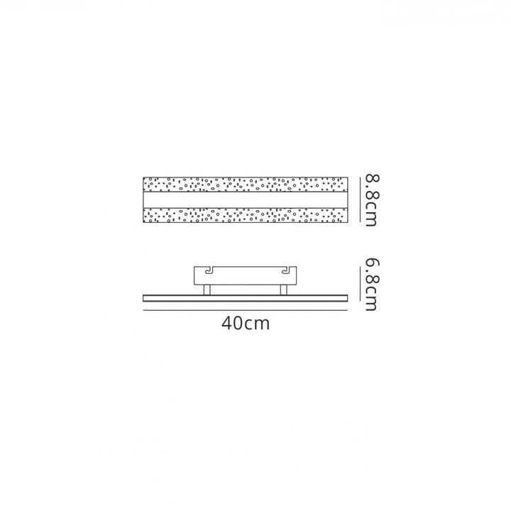 Mantra M5735 Burbuja Wall Lamp Rectangular 40cm 16W LED Chrome