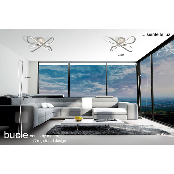 Mantra M5982 Bucle Ceiling Light LED Silver