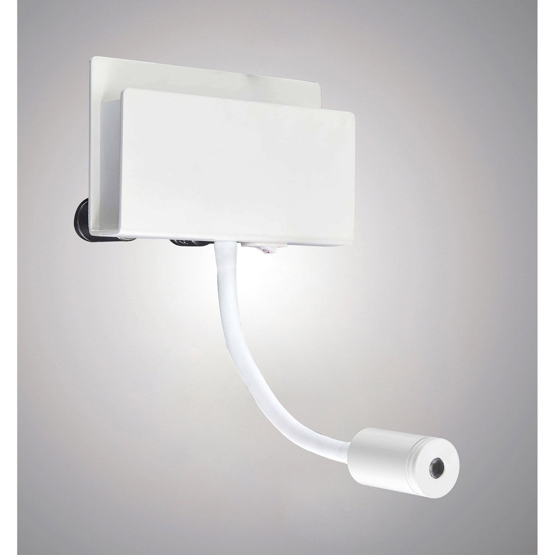 Mantra M5715 Cabarete Wall Light Rectangular 2 x 3W LED Switched White