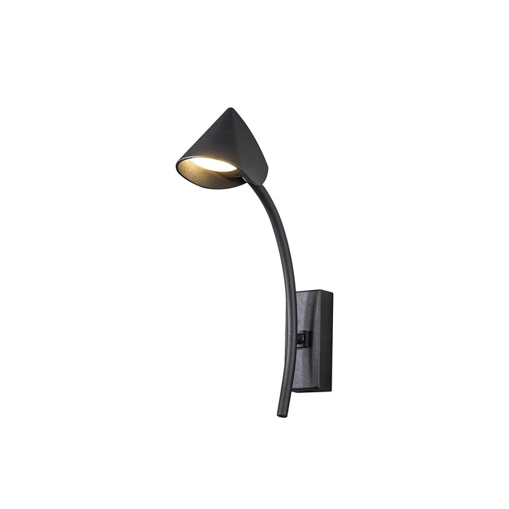 Mantra M7583 Capuccina 1 Light Wall Lamp 7W LED Black