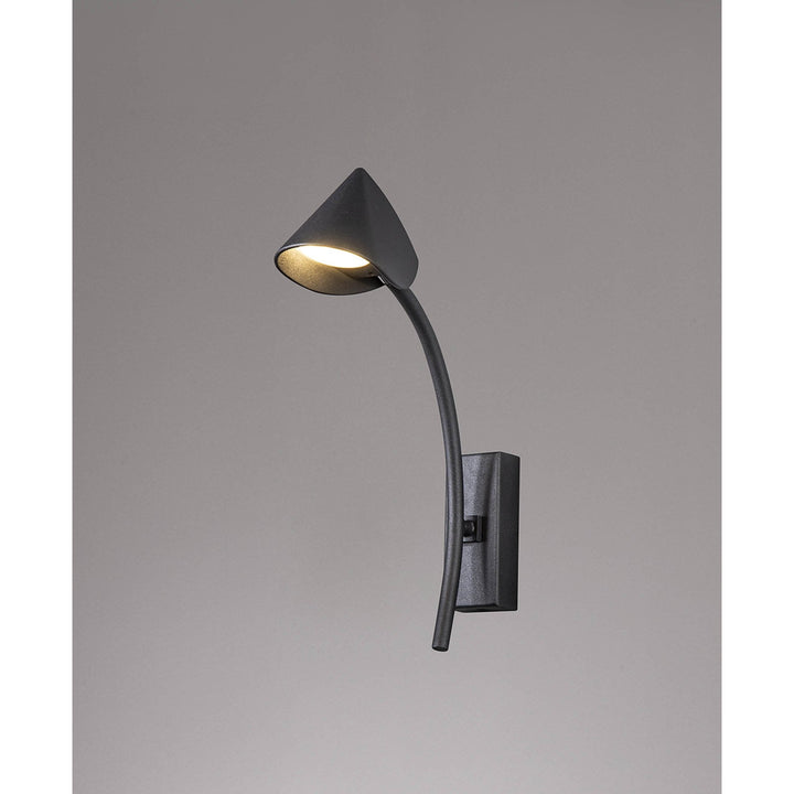 Mantra M7583 Capuccina 1 Light Wall Lamp 7W LED Black