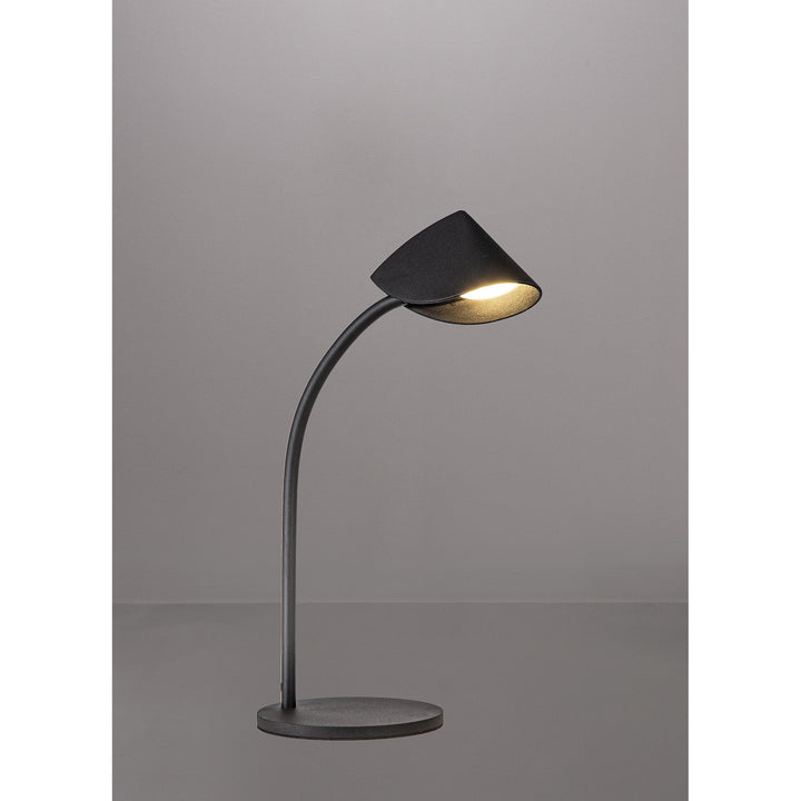 Mantra M7584 Capuccina Small 1 Light Table Lamp 8.5W LED Black