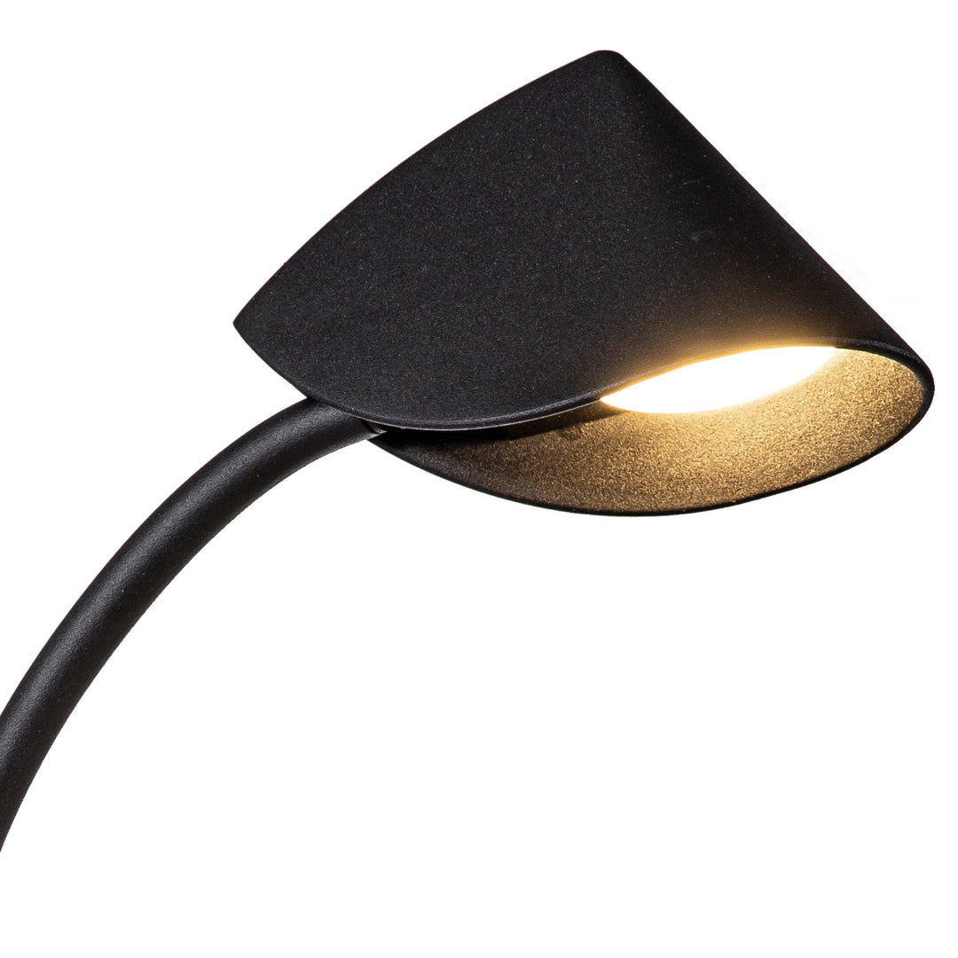 Mantra M7584 Capuccina Small 1 Light Table Lamp 8.5W LED Black