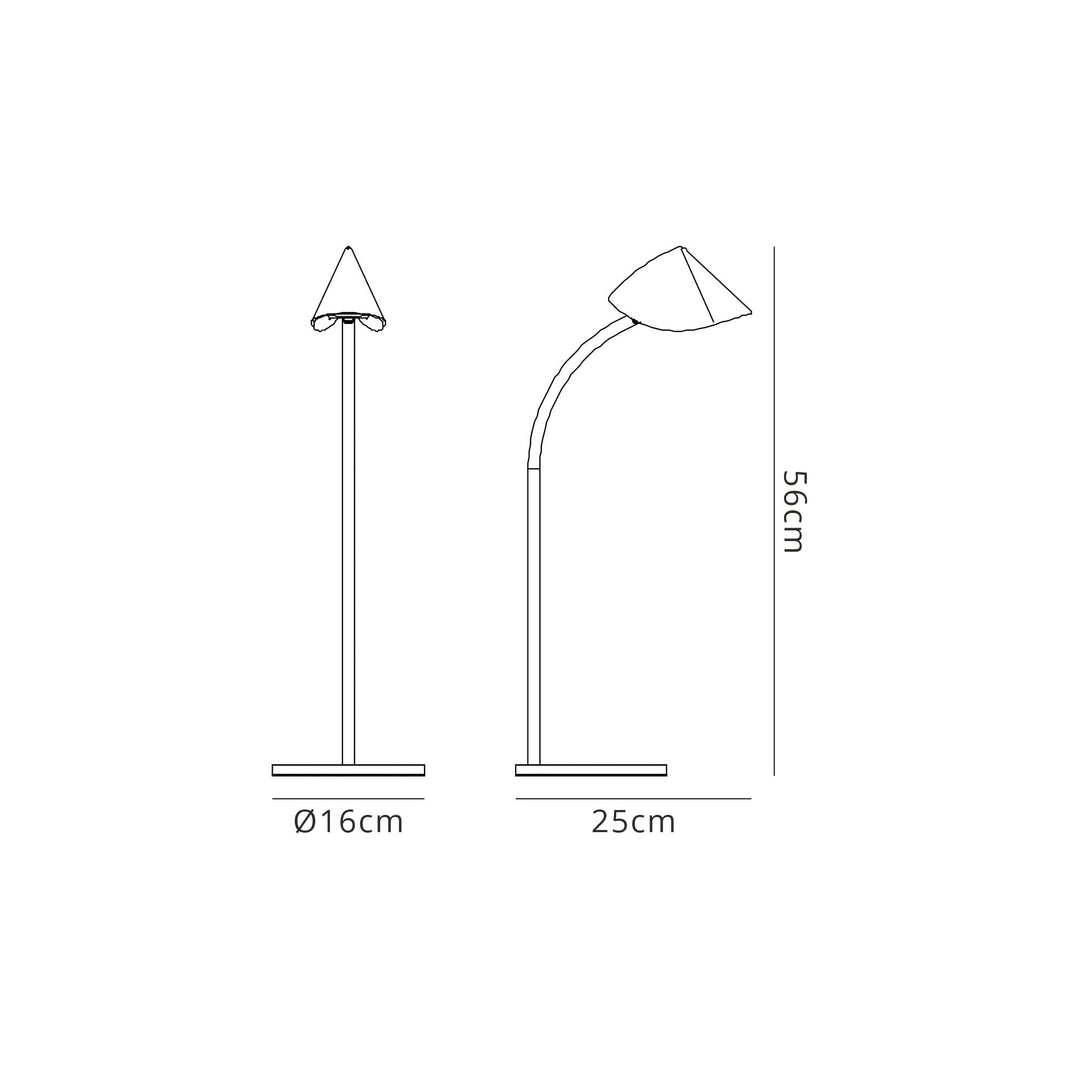 Mantra M7586 Capuccina Large 1 Light Table Lamp 8.5W LED White