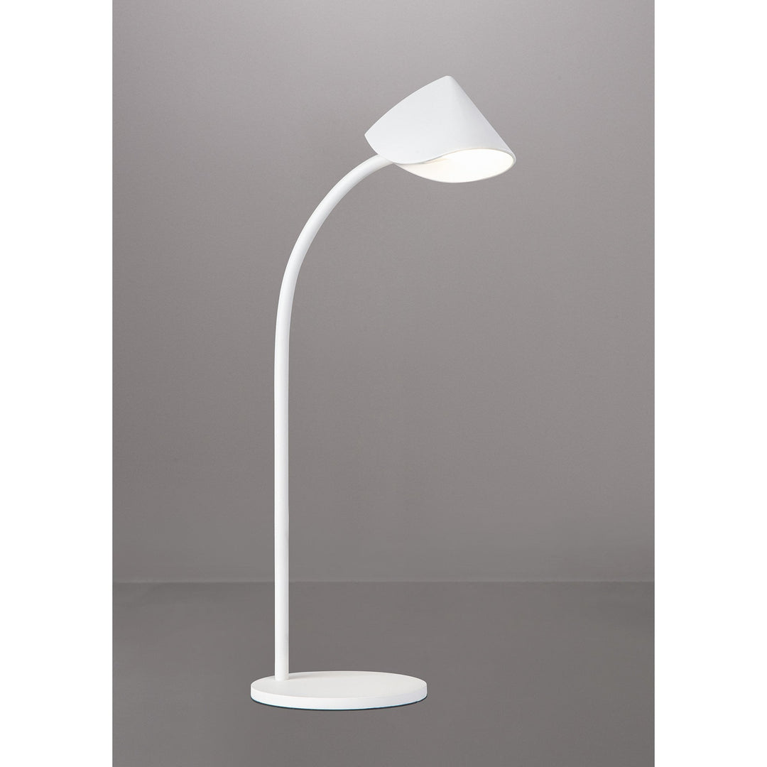 Mantra M7586 Capuccina Large 1 Light Table Lamp 8.5W LED White