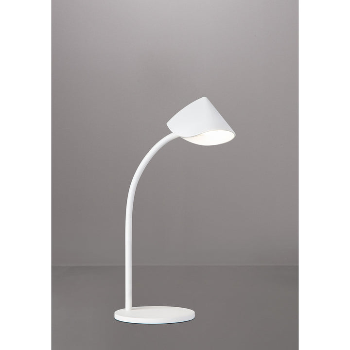 Mantra M7576 Capuccina Small 1 Light Table Lamp 8.5W LED White