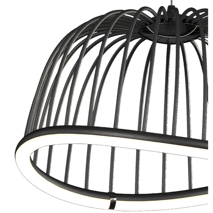 Mantra M6685 Celeste Pendant 41cm Round 20W LED Black