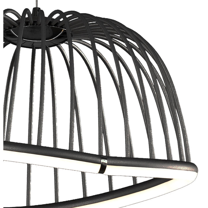 Mantra M6685 Celeste Pendant 41cm Round 20W LED Black