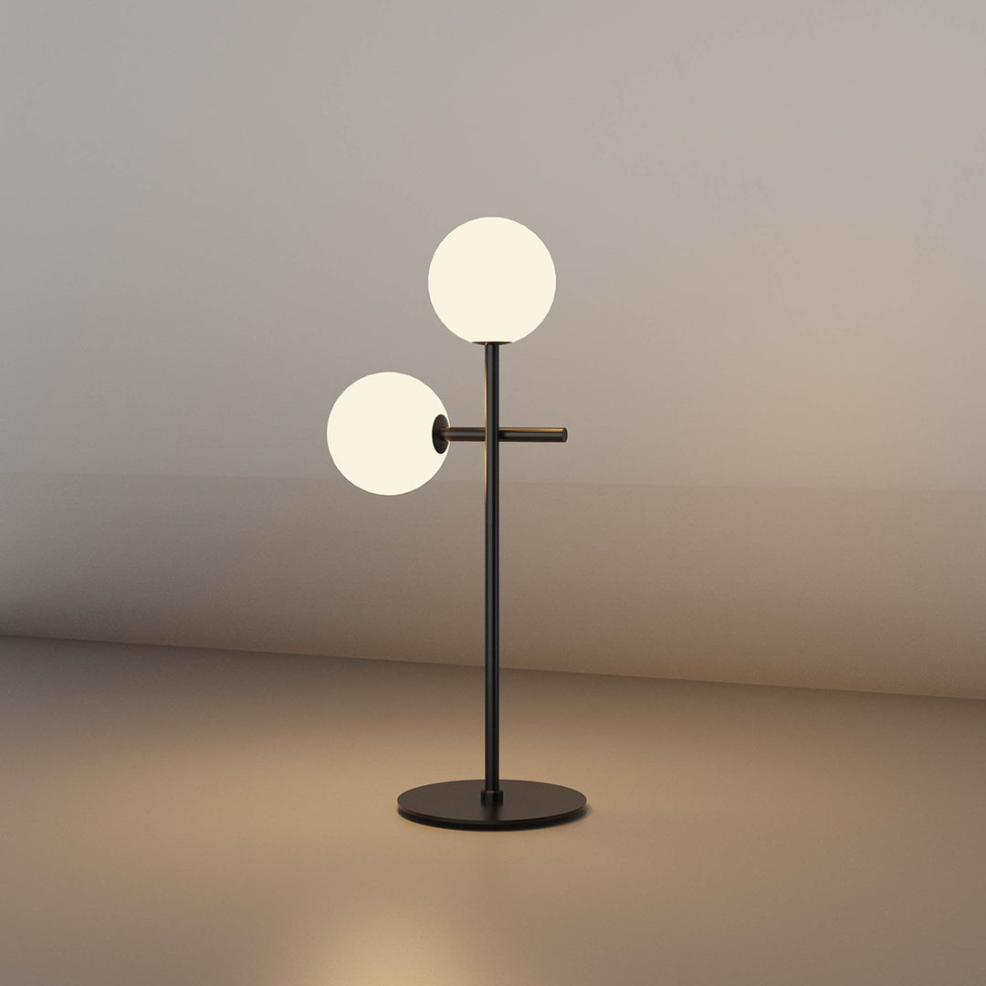 Mantra M7637 Cellar Table Lamp 2 Light Replaceable 5W LEDs Black