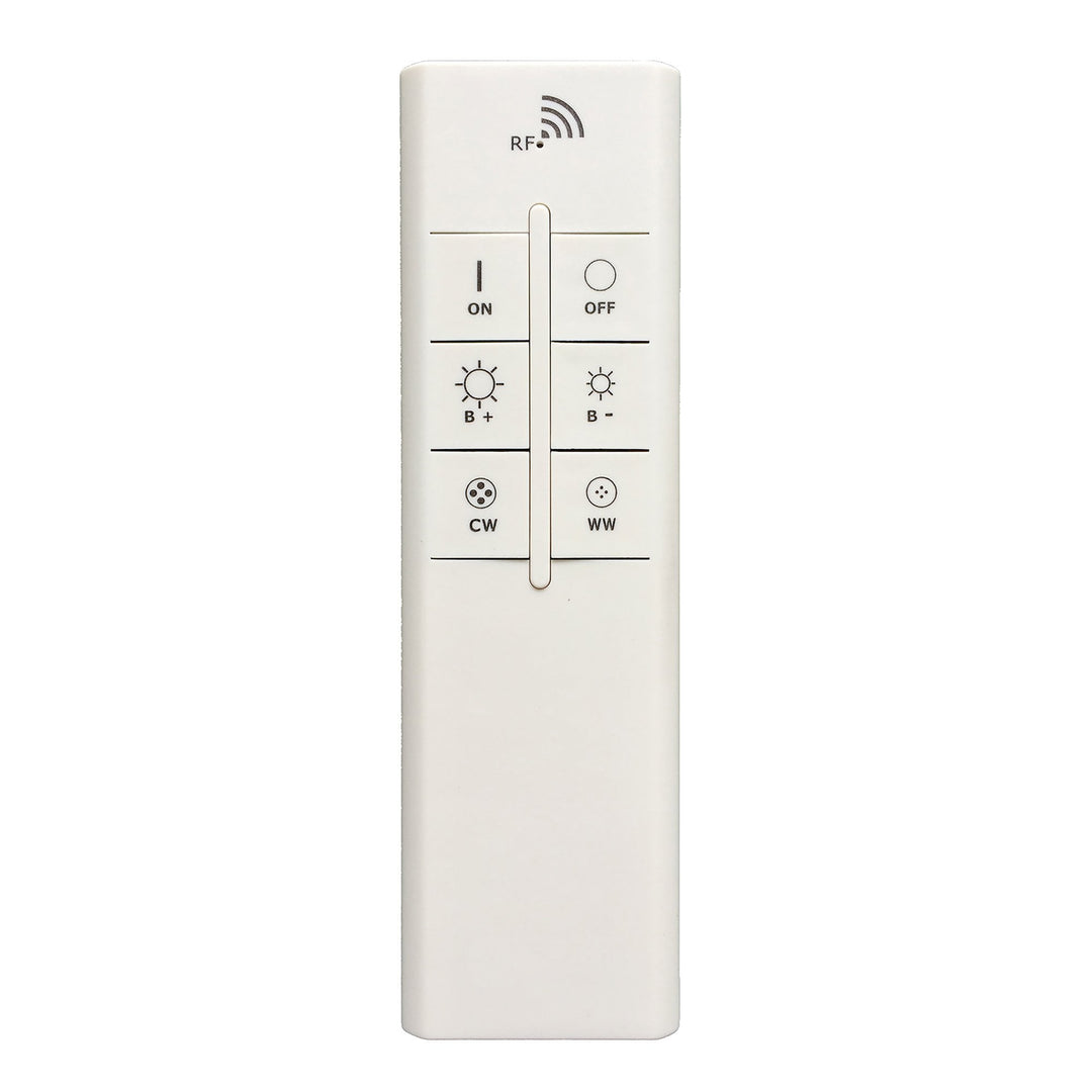 Mantra M5931 Centara Flush 38cm Round 18W LED -6500K Tuneable Remote Control Chrome / Acrylic