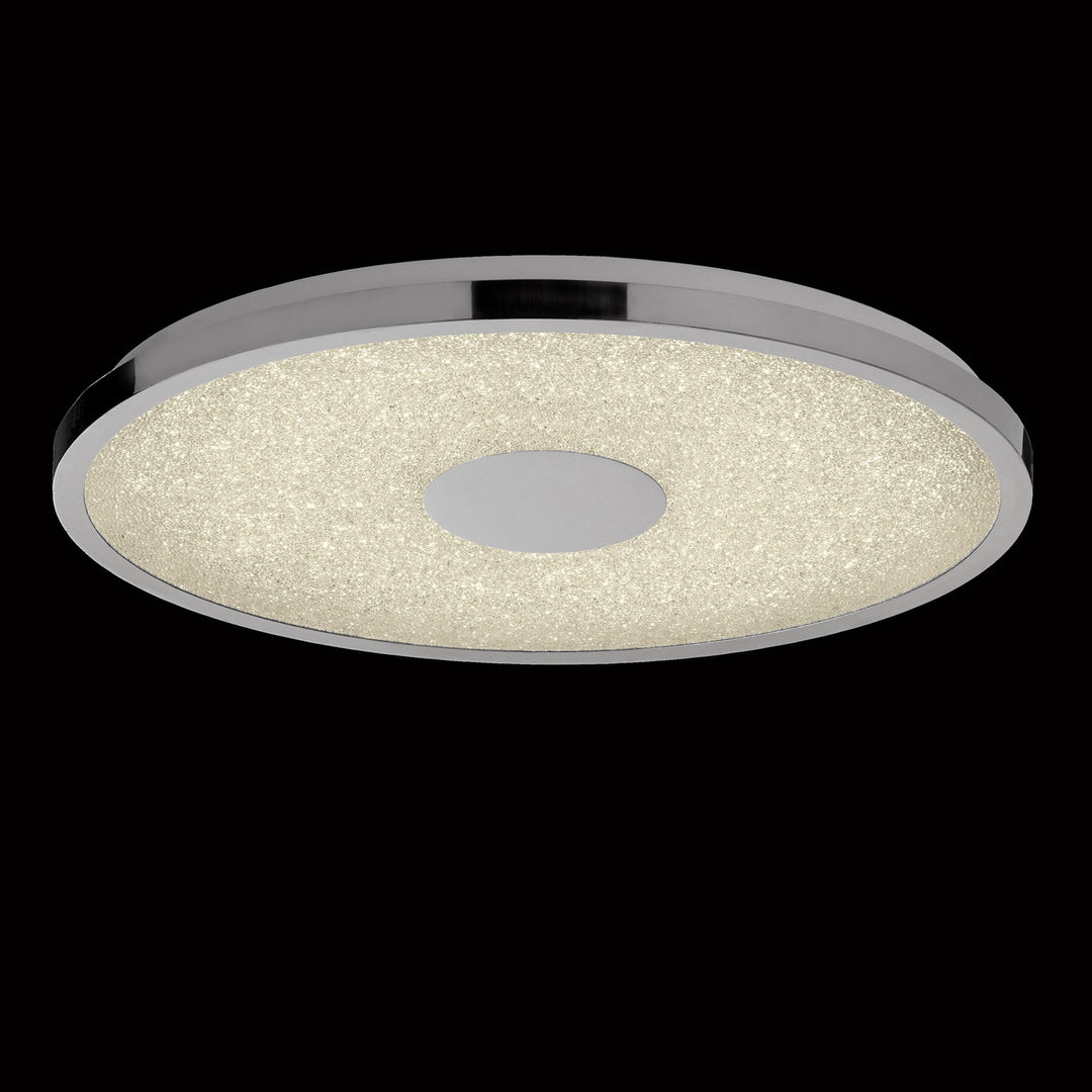 Mantra M5930 Centara Flush 48cm Round 40W LED -6500K Tuneable Remote Control Chrome / Acrylic