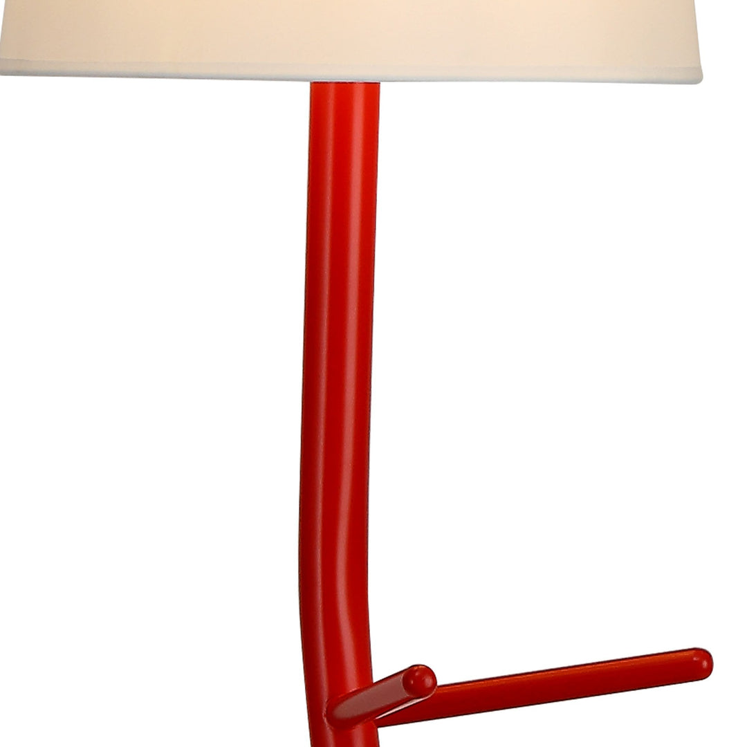 Mantra M7256 Centipede Floor Lamp Shade 1 Light Red / White