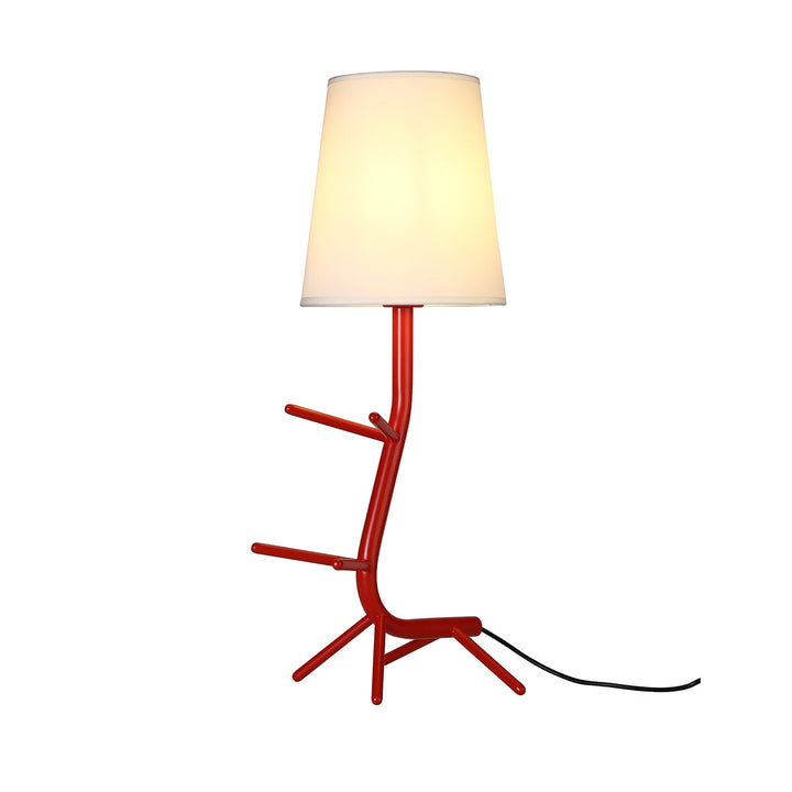 Mantra M7252 Centipede Table Lamp Shade 1 Light Red / White