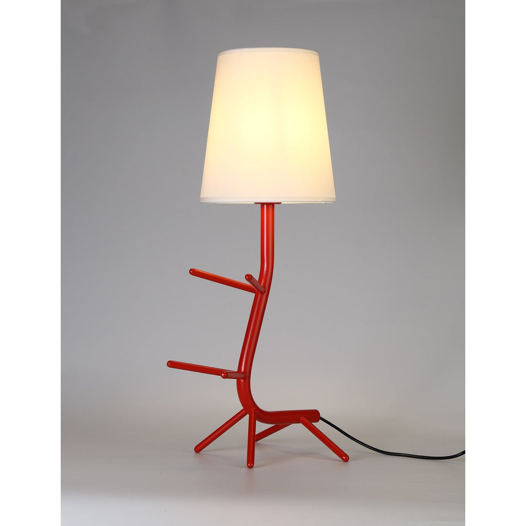 Mantra M7252 Centipede Table Lamp Shade 1 Light Red / White