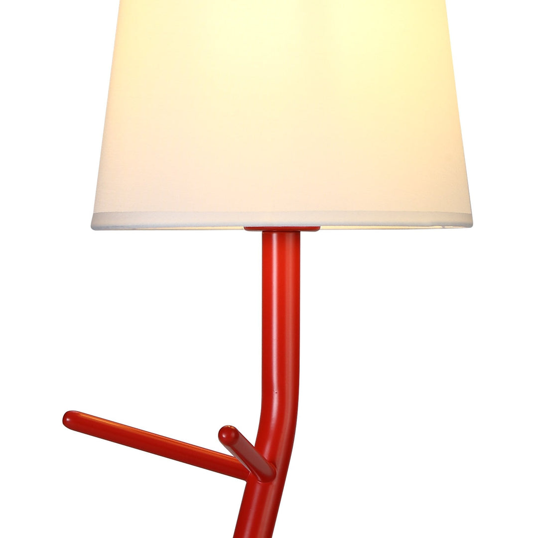 Mantra M7252 Centipede Table Lamp Shade 1 Light Red / White