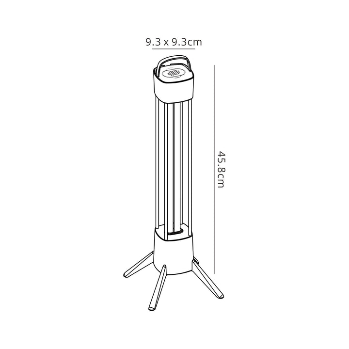 Mantra M7340 Cidal 36W UV-C Germicidal Table Lamp c / w Philips Lamp TO BE USED IN VACATED ROOMS ONLY