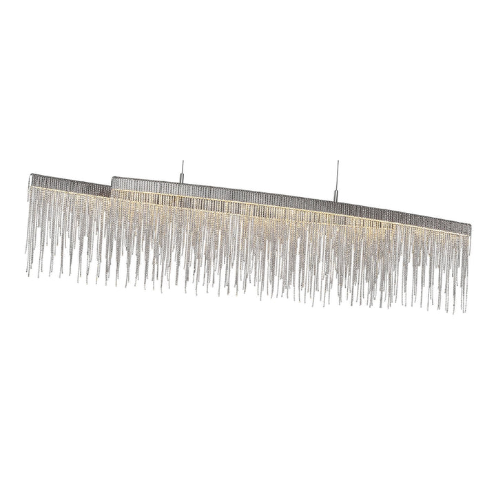 Mantra M6251 Cinna Linear Pendant 42W LED Polished Chrome / Crystal Chain