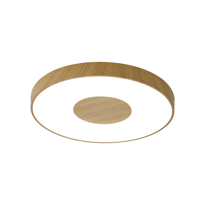 Mantra M7562 Coin Round Ceiling 100W LED Remote Control - Wood Effect