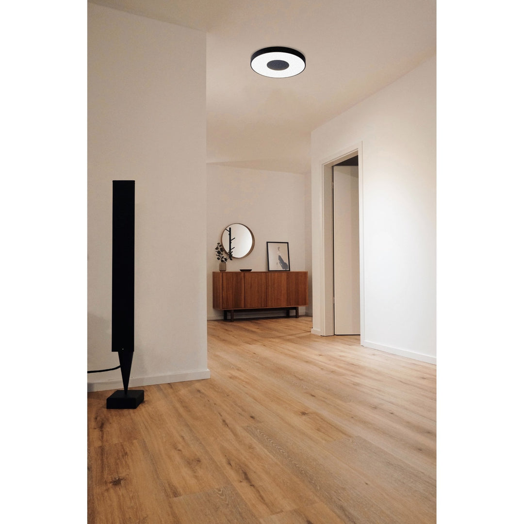 Mantra M7561 Coin Round Ceiling 100W LED Remote Control - Black