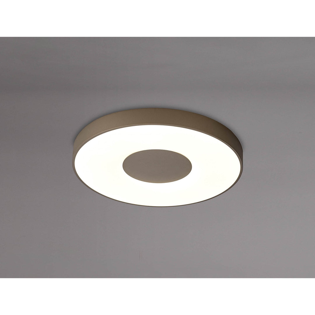 Mantra M7691 Coin Round Ceiling 80W LED Remote Control - Sand Brown