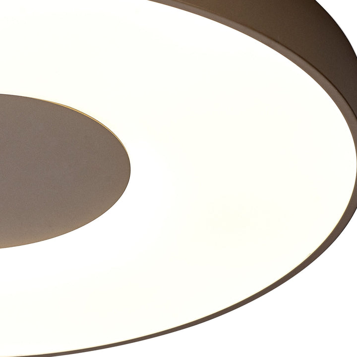 Mantra M7691 Coin Round Ceiling 80W LED Remote Control - Sand Brown