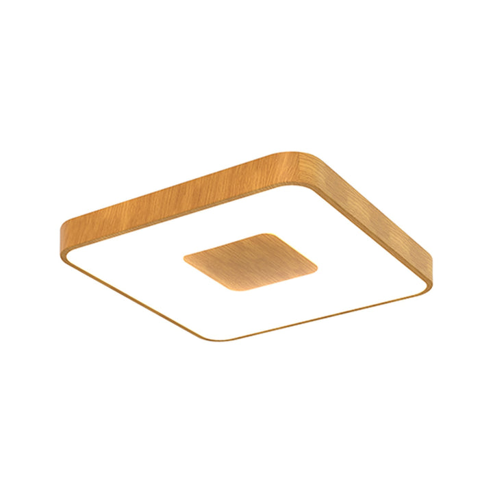 Mantra M7921 Coin Square Ceiling 80W LED Remote Control - Wood Effect