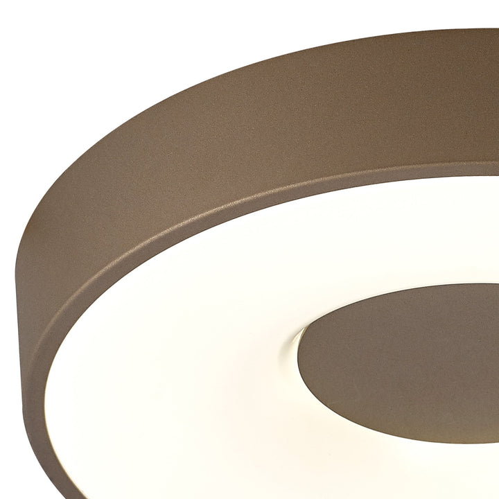 Mantra M7692 Coin Round Ceiling 56W LED Remote Control - Sand Brown