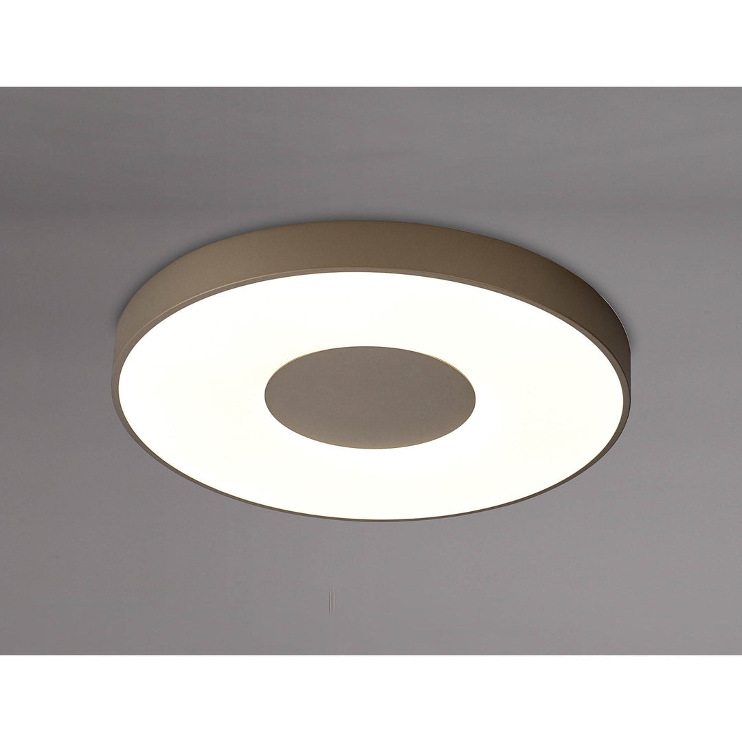 Mantra M7690 Coin Round Ceiling 100W LED Remote Control - Sand Brown